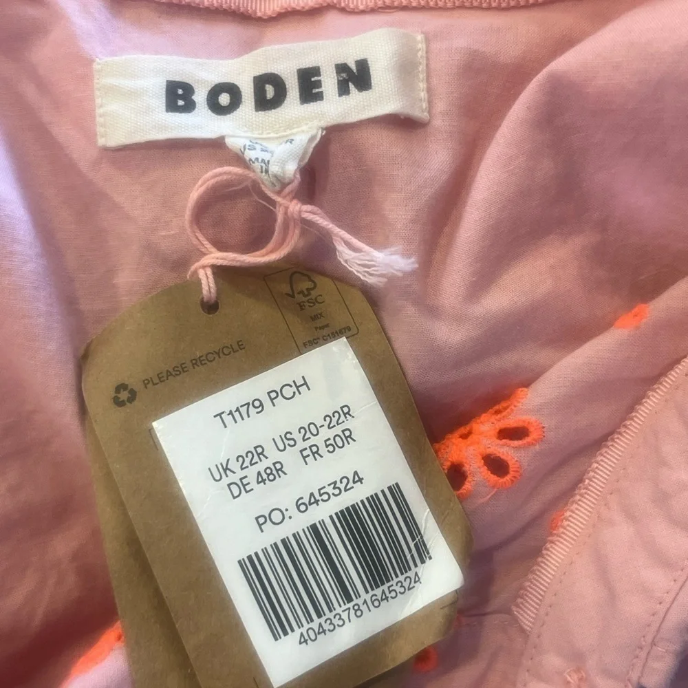 BODEN Watermelon Punch Relaxed Cotton Shirt - Picture 4 of 6